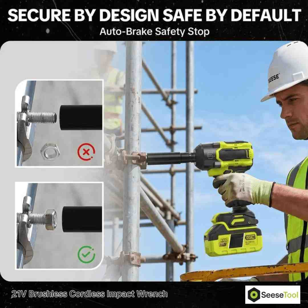 Cordless Impact Wrench 590 FT-LBS — Changes a Tire in Under Two Minutes, 2 Batteries included.