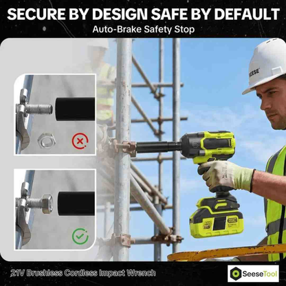 Cordless Impact Wrench 590 FT-LBS — Changes a Tire in Under Two Minutes, 2 Batteries included.