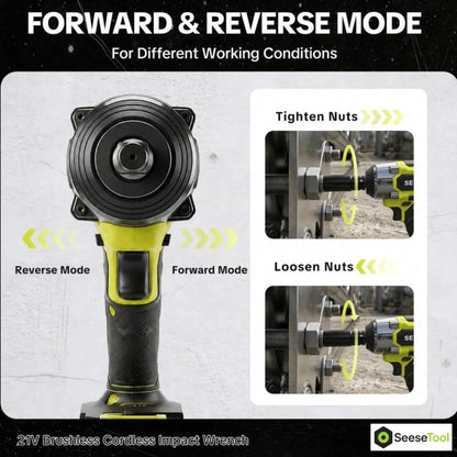 Cordless Impact Wrench 590 FT-LBS — Changes a Tire in Under Two Minutes, 2 Batteries included. Seese Tool